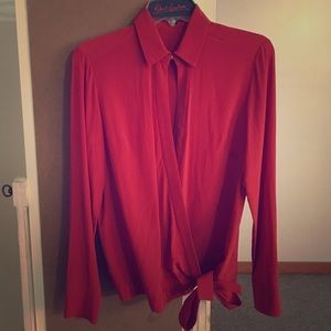 Hugo Boss wrap blouse